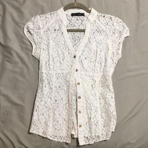 White lace top